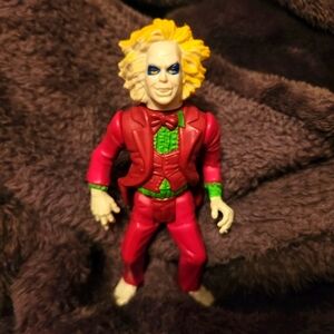 Vintage 1989 Geffen Beetle Juice Figure W/spinning Head Michael Keaton